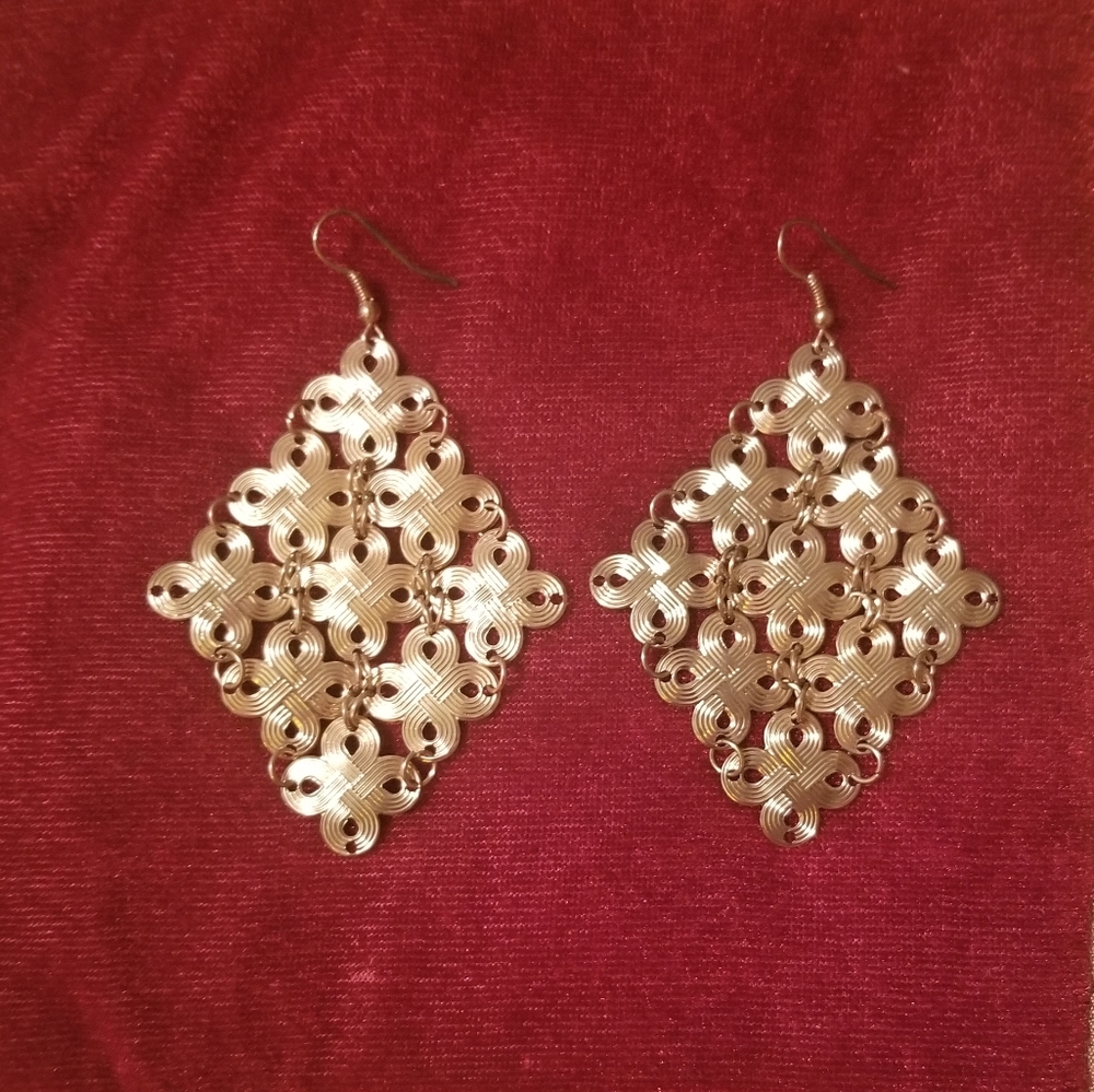 Gold Fashion Earrings